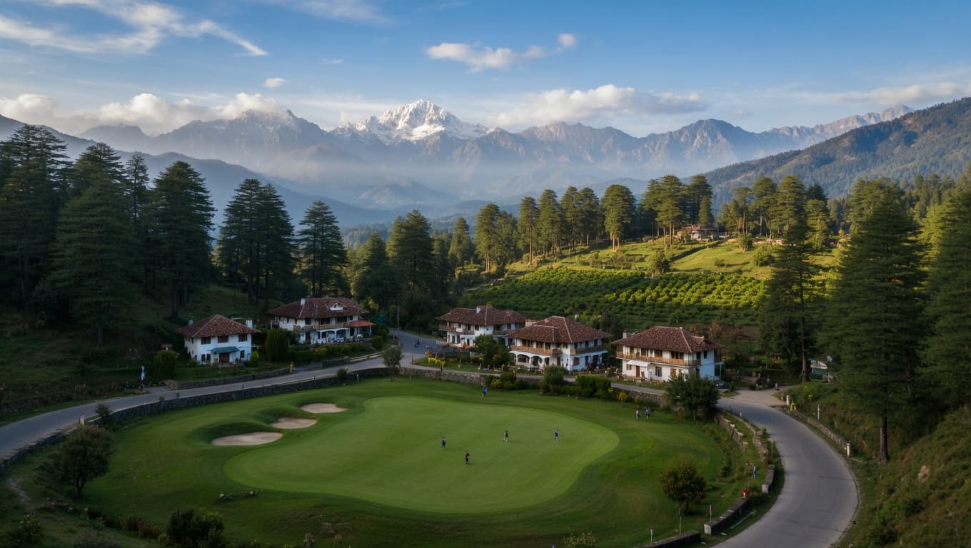 Pine meadows and Himalayan views at Ranikhet