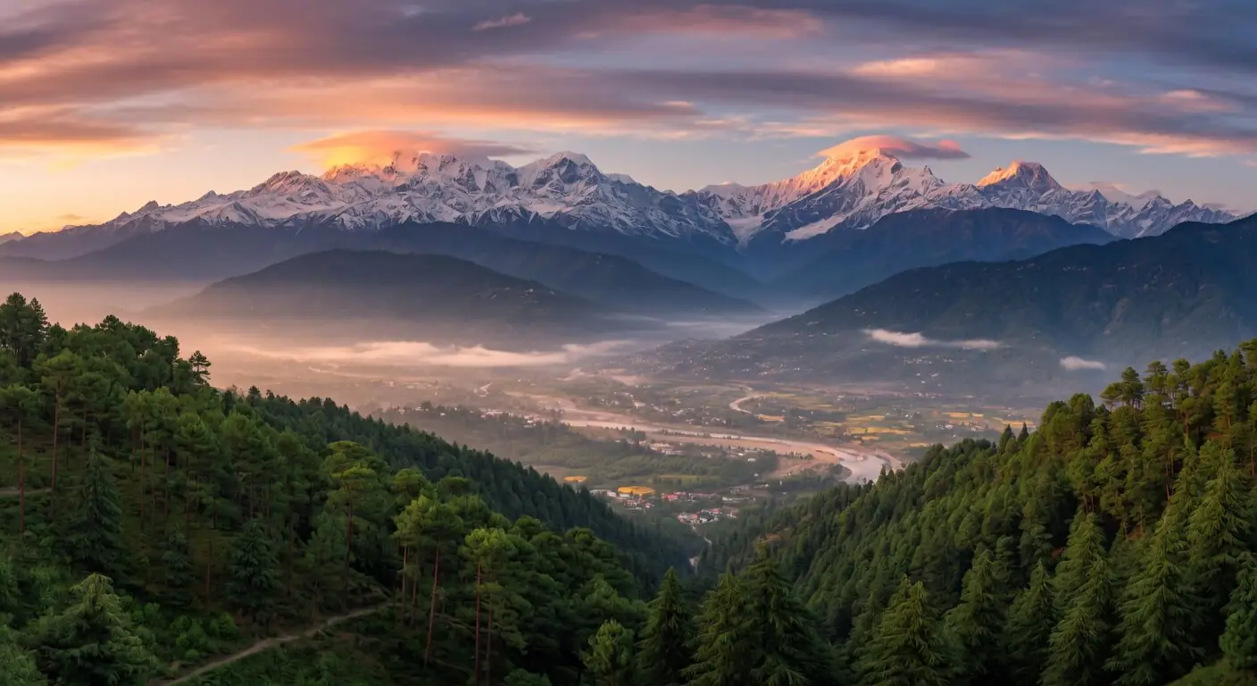 Himalayan sunrise over Uttarakhand - Doon Digital serves businesses across the state